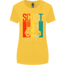 Scoot Life Scooter Motorcycle Womens Wider Cut T-Shirt Yellow