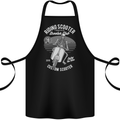 Scooter Club Motorbike Motorcycle Skull Cotton Apron 100% Organic Black