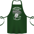 Scooter Club Motorbike Motorcycle Skull Cotton Apron 100% Organic Forest Green