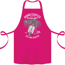 Scooter Club Motorbike Motorcycle Skull Cotton Apron 100% Organic Pink