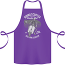 Scooter Club Motorbike Motorcycle Skull Cotton Apron 100% Organic Purple