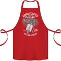 Scooter Club Motorbike Motorcycle Skull Cotton Apron 100% Organic Red