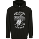 Scooter Club Motorbike Motorcycle Skull Mens 80% Cotton Hoodie Black