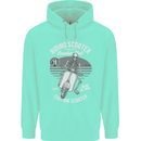 Scooter Club Motorbike Motorcycle Skull Mens 80% Cotton Hoodie Peppermint