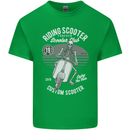 Scooter Club Motorbike Motorcycle Skull Mens Cotton T-Shirt Tee Top Irish Green