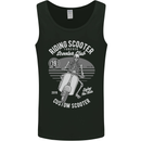 Scooter Club Motorbike Motorcycle Skull Mens Vest Tank Top Black
