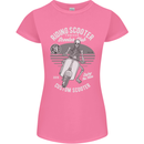 Scooter Club Motorbike Motorcycle Skull Womens Petite Cut T-Shirt Azalea