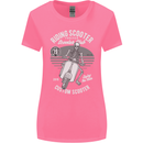 Scooter Club Motorbike Motorcycle Skull Womens Wider Cut T-Shirt Azalea