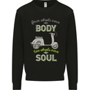 Scooter Four Wheels Move the Body Funny Kids Sweatshirt Jumper Black