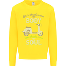 Scooter Four Wheels Move the Body Funny Kids Sweatshirt Jumper Yellow
