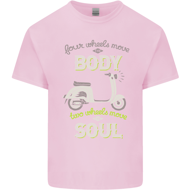 Scooter Four Wheels Move the Body Funny Kids T-Shirt Childrens Light Pink