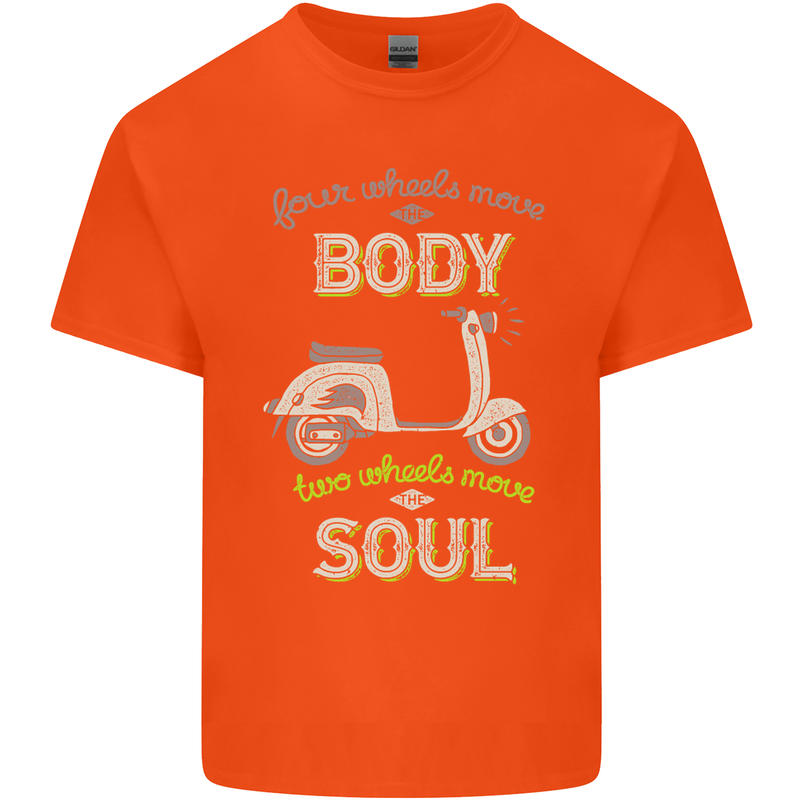 Scooter Four Wheels Move the Body Funny Kids T-Shirt Childrens Orange