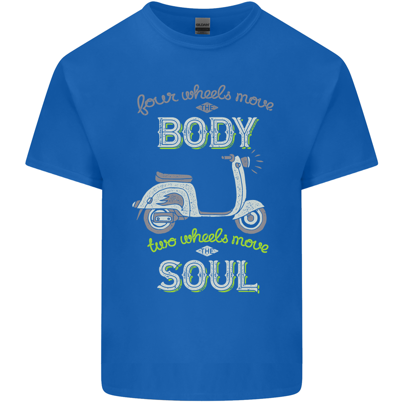 Scooter Four Wheels Move the Body Funny Kids T-Shirt Childrens Royal Blue
