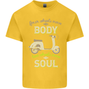 Scooter Four Wheels Move the Body Funny Kids T-Shirt Childrens Yellow