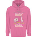Scooter Four Wheels Move the Body Funny Mens 80% Cotton Hoodie Azelea