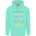Scooter Four Wheels Move the Body Funny Mens 80% Cotton Hoodie Peppermint