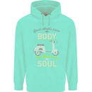 Scooter Four Wheels Move the Body Funny Mens 80% Cotton Hoodie Peppermint