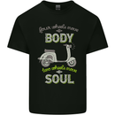 Scooter Four Wheels Move the Body Funny Mens Cotton T-Shirt Tee Top Black
