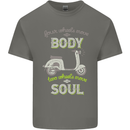 Scooter Four Wheels Move the Body Funny Mens Cotton T-Shirt Tee Top Charcoal