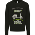 Scooter Four Wheels Move the Body Funny Mens Sweatshirt Jumper Black