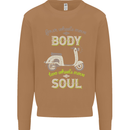 Scooter Four Wheels Move the Body Funny Mens Sweatshirt Jumper Caramel Latte