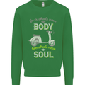 Scooter Four Wheels Move the Body Funny Mens Sweatshirt Jumper Irish Green