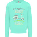 Scooter Four Wheels Move the Body Funny Mens Sweatshirt Jumper Peppermint