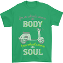 Scooter Four Wheels Move the Body Funny Mens T-Shirt Cotton Gildan Irish Green