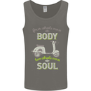 Scooter Four Wheels Move the Body Funny Mens Vest Tank Top Charcoal