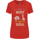 Scooter Four Wheels Move the Body Funny Womens Wider Cut T-Shirt Red