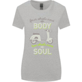 Scooter Four Wheels Move the Body Funny Womens Wider Cut T-Shirt Sports Grey