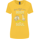 Scooter Four Wheels Move the Body Funny Womens Wider Cut T-Shirt Yellow