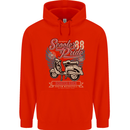 Scooter Pride 88 Motorbike Motorcycle Childrens Kids Hoodie Bright Red