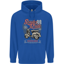 Scooter Pride 88 Motorbike Motorcycle Childrens Kids Hoodie Royal Blue