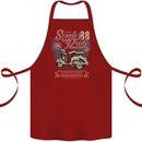 Scooter Pride 88 Motorbike Motorcycle Cotton Apron 100% Organic Maroon