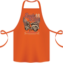 Scooter Pride 88 Motorbike Motorcycle Cotton Apron 100% Organic Orange