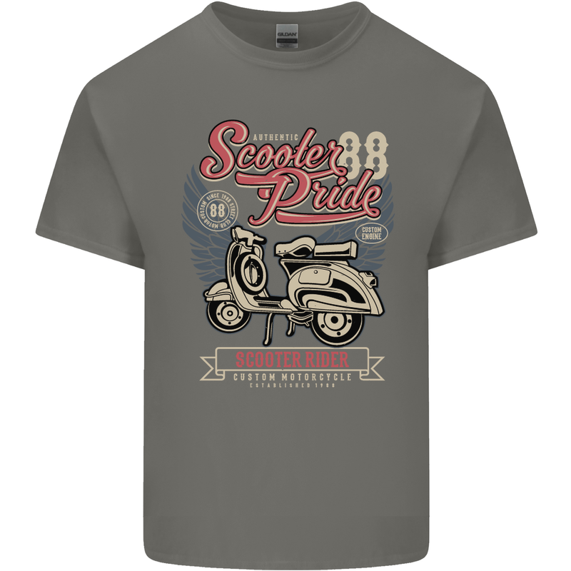 Scooter Pride 88 Motorbike Motorcycle Kids T-Shirt Childrens Charcoal