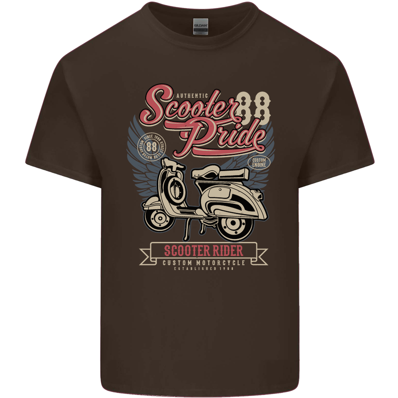 Scooter Pride 88 Motorbike Motorcycle Kids T-Shirt Childrens Chocolate