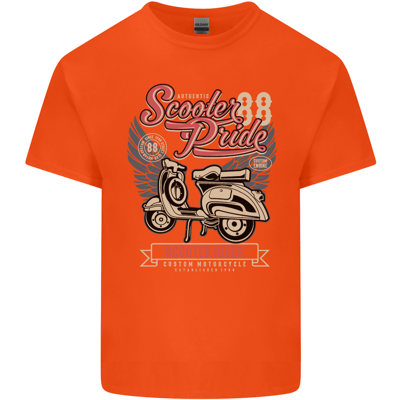 Scooter Pride 88 Motorbike Motorcycle Kids T-Shirt Childrens Orange