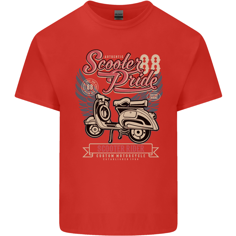 Scooter Pride 88 Motorbike Motorcycle Kids T-Shirt Childrens Red