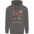 Scooter Pride 88 Motorbike Motorcycle Mens 80% Cotton Hoodie Charcoal