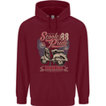 Scooter Pride 88 Motorbike Motorcycle Mens 80% Cotton Hoodie Maroon