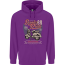 Scooter Pride 88 Motorbike Motorcycle Mens 80% Cotton Hoodie Purple