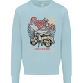 Scooter Pride 88 Motorbike Motorcycle Mens Sweatshirt Jumper Light Blue