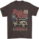 Scooter Pride 88 Motorbike Motorcycle Mens T-Shirt Cotton Gildan Dark Chocolate