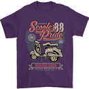 Scooter Pride 88 Motorbike Motorcycle Mens T-Shirt Cotton Gildan Purple
