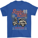 Scooter Pride 88 Motorbike Motorcycle Mens T-Shirt Cotton Gildan Royal Blue
