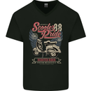 Scooter Pride 88 Motorbike Motorcycle Mens V-Neck Cotton T-Shirt Black