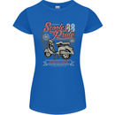 Scooter Pride 88 Motorbike Motorcycle Womens Petite Cut T-Shirt Royal Blue