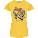 Scooter Pride 88 Motorbike Motorcycle Womens Petite Cut T-Shirt Yellow